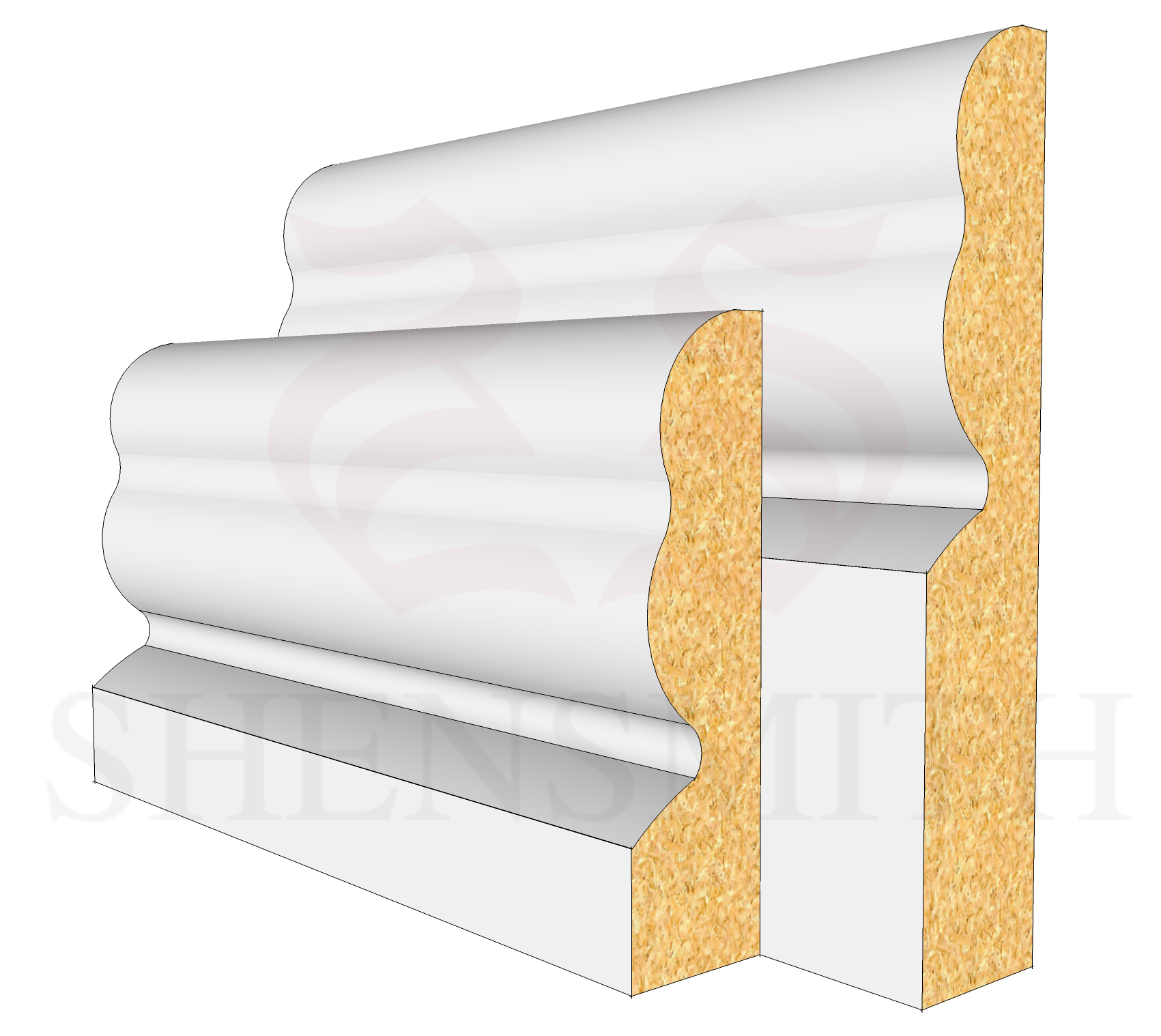 2513 MDF Skirting Board