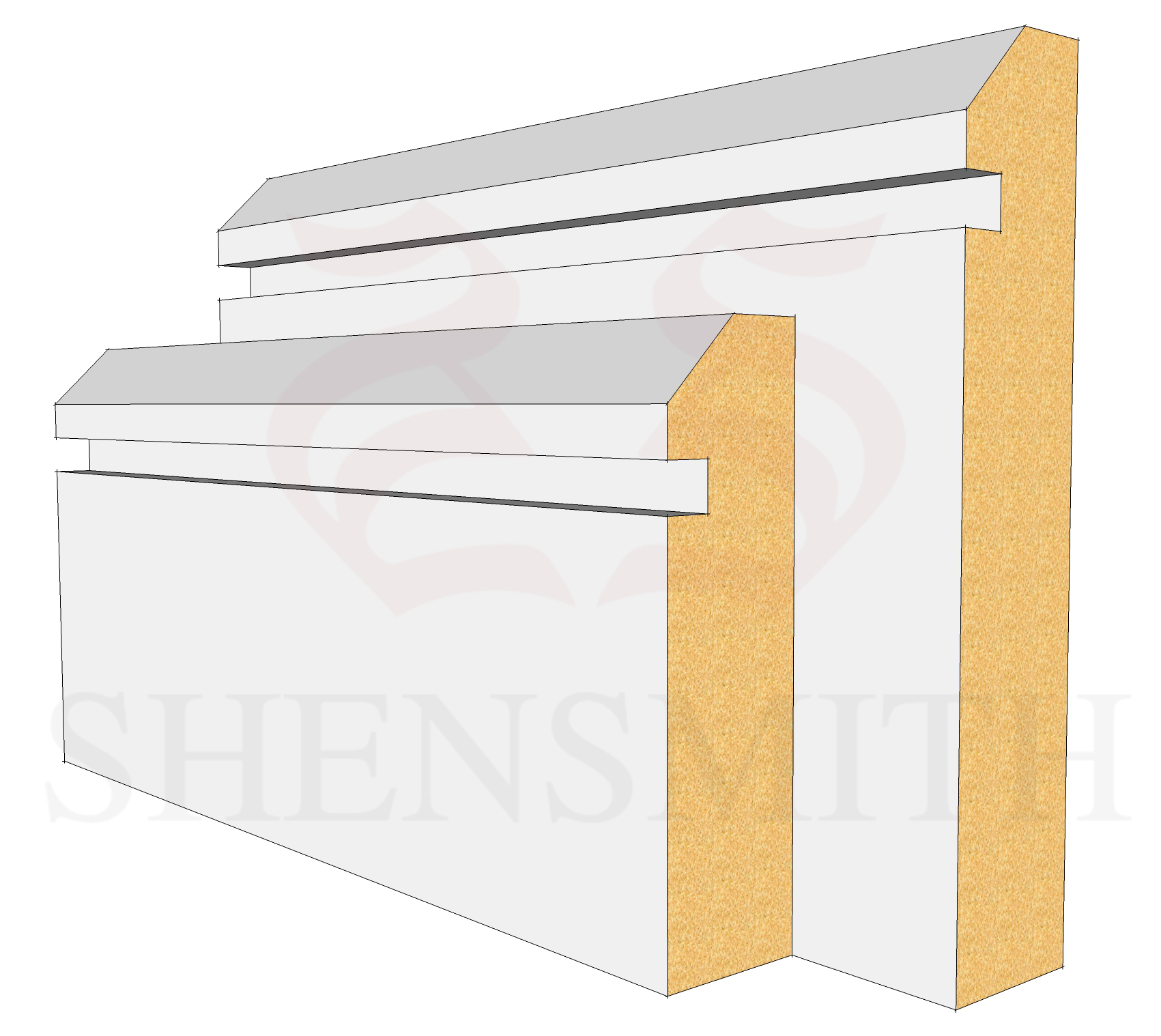 45 Rebated 1 MDF Skirting Board