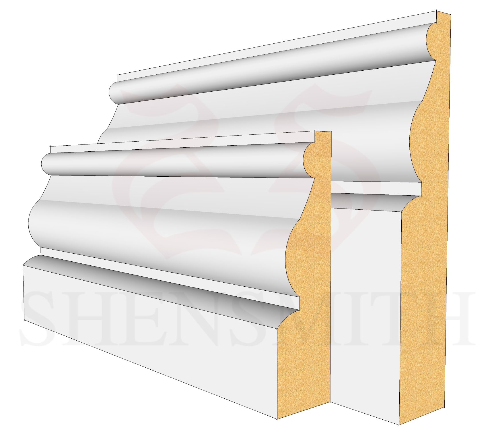 Ayelsbury MDF Skirting Board