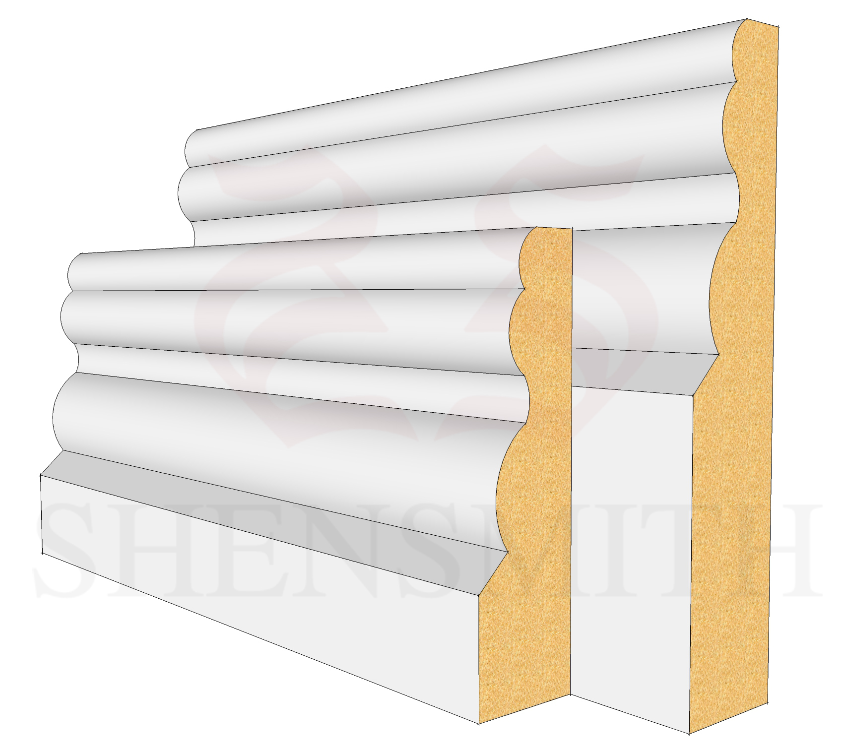 Buckingham MDF Skirting Board
