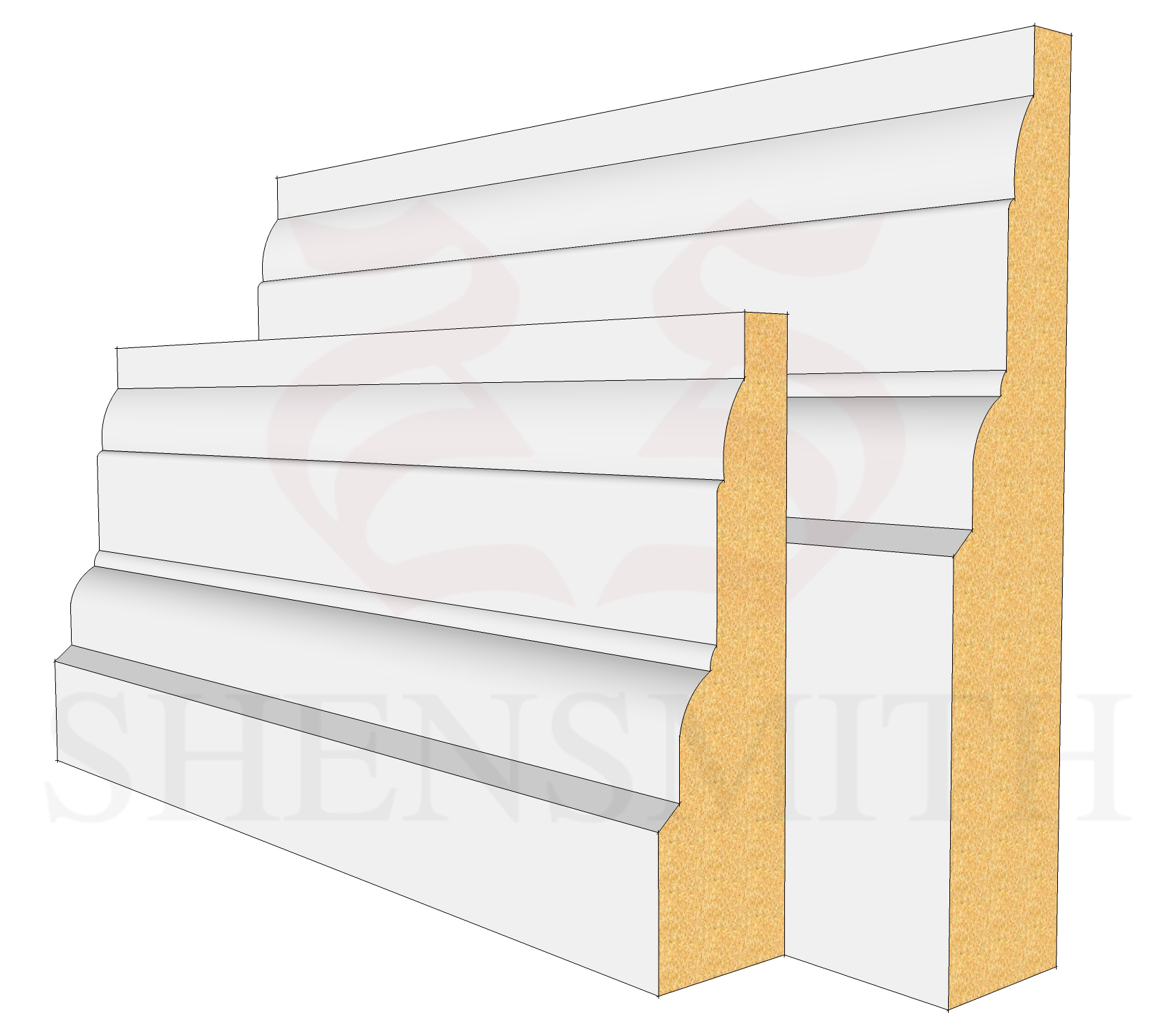 Castle MDF Skirting Board