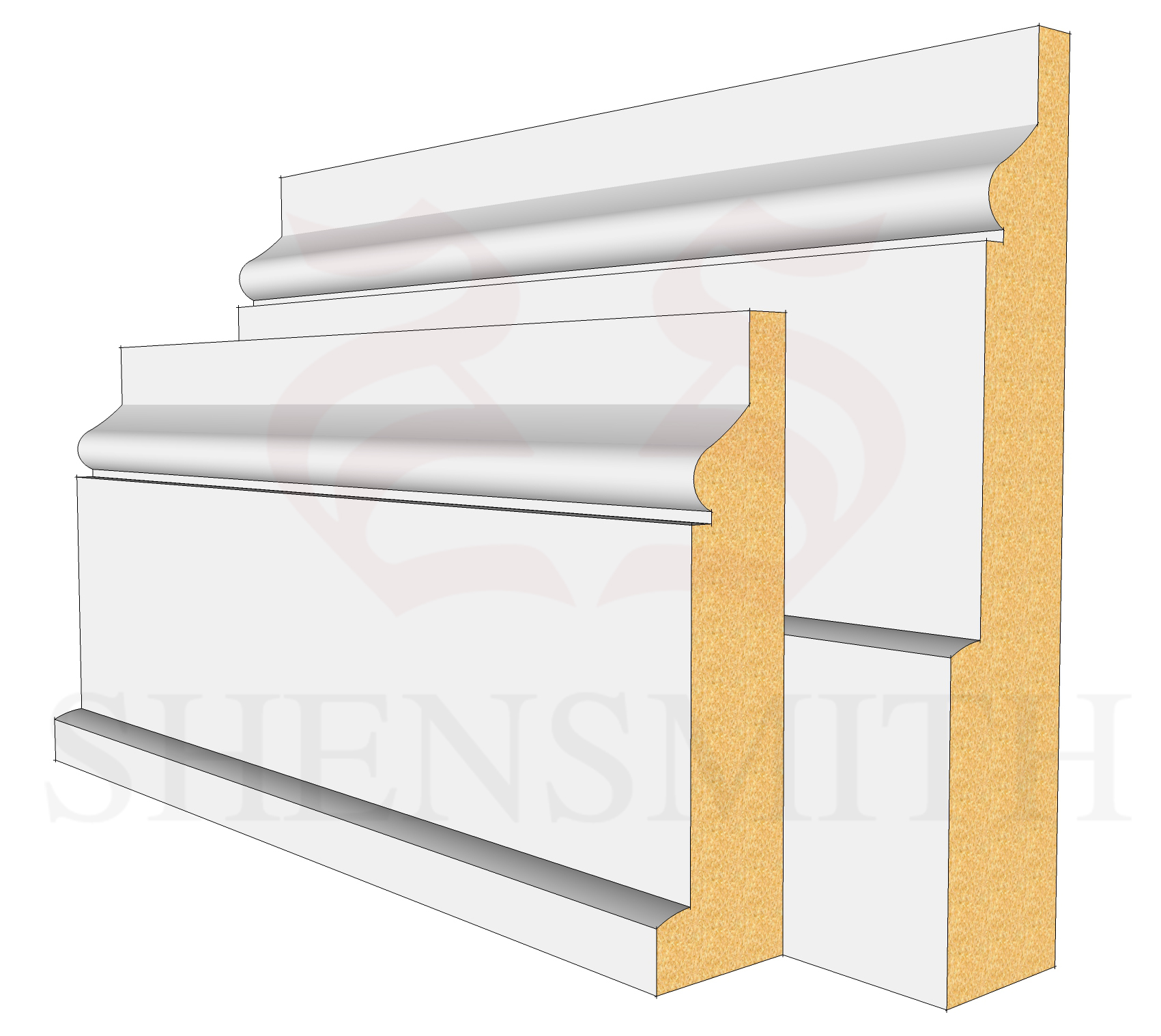 Hazel MDF Skirting Board