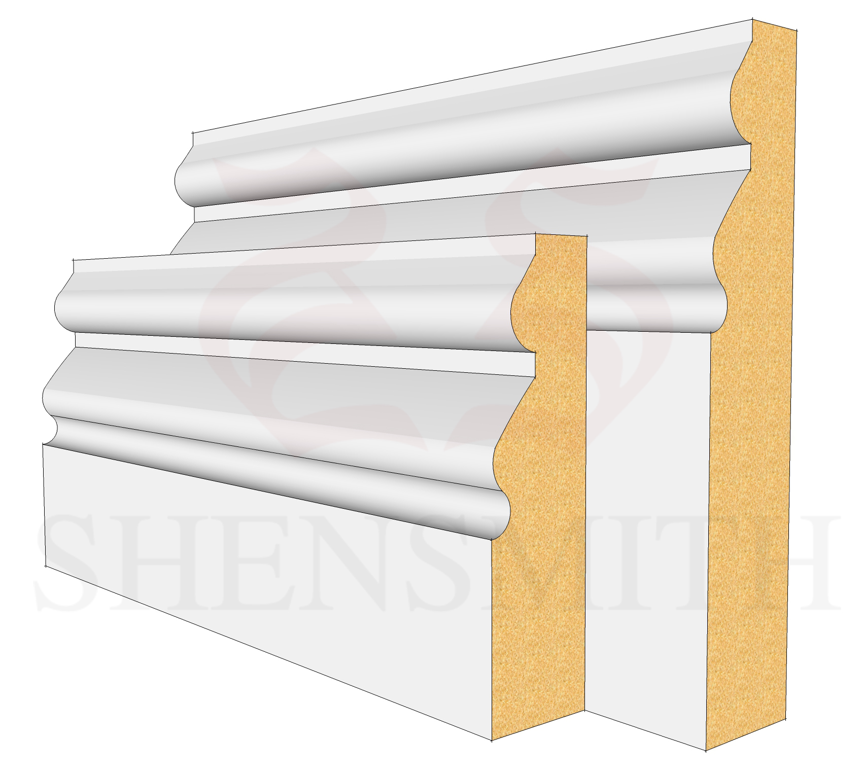 Norfolk MDF Skirting Board
