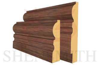 323 Walnut Skirting Board