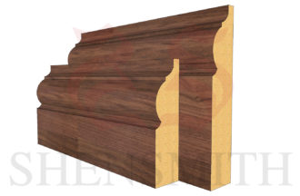324 Walnut Skirting Board