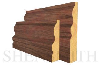 327 Walnut Skirting Board