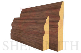 330 Walnut Skirting Board