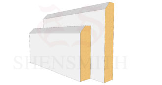 45 Bevelled Beech Skirting Board