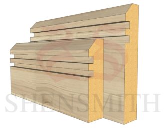 45 Rebated 2 Ash Skirting Board