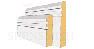 45 Rebated 2 Beech Skirting Board