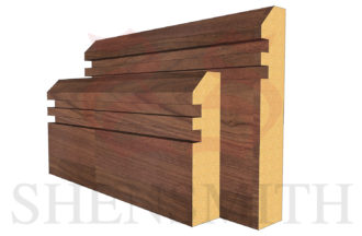 45 Rebated 2 Walnut Skirting Board
