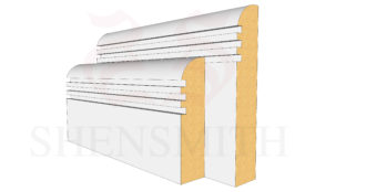 Bullnose Rebated 3 Beech Skirting Board