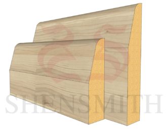 Chamfered Ash Skirting Board