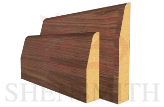 Chamfered Walnut Skirting Board
