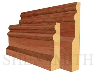 Colonial Cherry Skirting Board