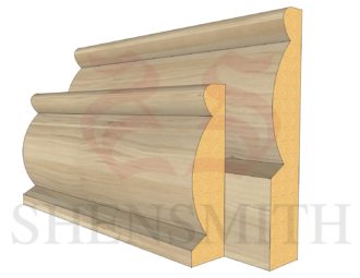 Domed Ash Skirting Board