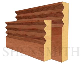 Jazz 3 Cherry Skirting Board