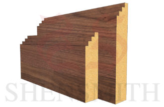 Mini Steps Walnut Skirting Board