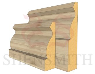 Ogee Ash Skirting Board
