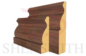Ogee Walnut Skirting Board