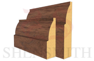 Ovolo Walnut Skirting Board