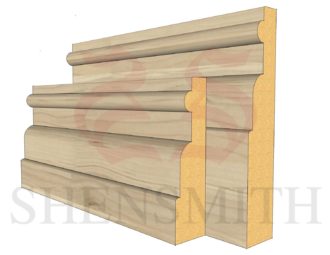 Reeded 1 Ash Skirting Board