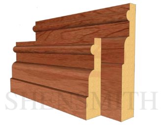 Reeded 1 Cherry Skirting Board