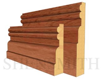 Reeded 2 Cherry Skirting Board