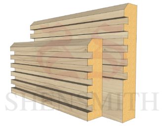 Ribbed Ash Skirting Board