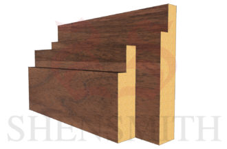 Step Walnut Skirting Board