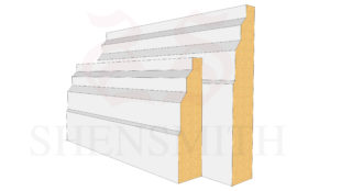 Stepped Beech Skirting Board