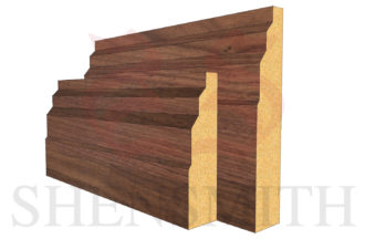 Stepped Walnut Skirting Board