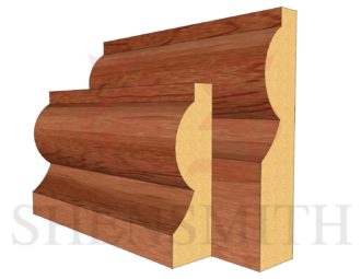 Torus Cherry Skirting Board