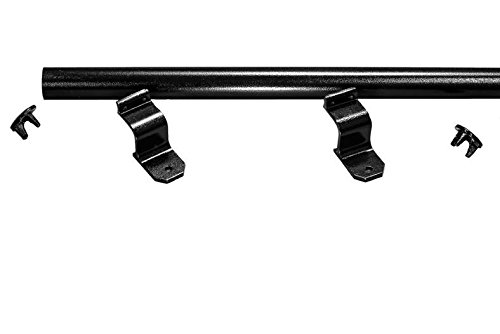 1.9" Round x 4 ft. Hammered Black Aluminum ADA Handrail Kit - Includes 2 wall brackets - Image 3