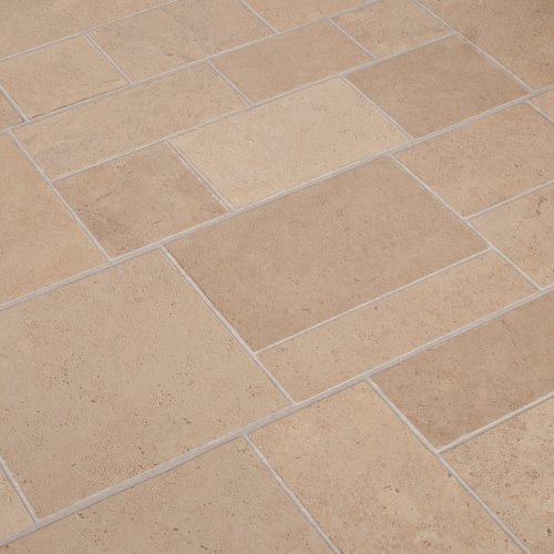 8mm - AC3 Click & Slide - Laminate Flooring - Beige Tile Effect - 2.12sqm by Brooklyn Clothing