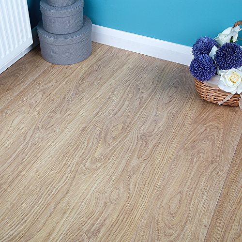 6mm - AC3 - Laminate Flooring - Light Varnished Oak - 2.50sqm by Brooklyn Clothing