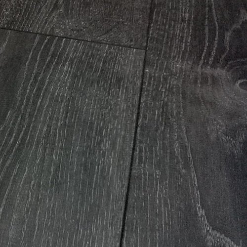 CHENE Tokyo Oak Black Grey Laminate Flooring 8mm V-Groove 2.13m2 Wood Floor Commercial Grade 20yr Guarantee Plus Underlay