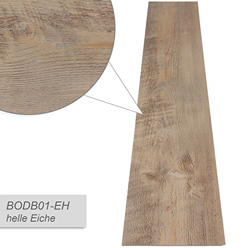 Jago Vinyl Laminate Flooring PVC (0.975 m²) Elegant Wooden Floorboard Effect - Image 4