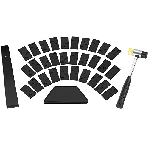 VonHaus Laminate Wood Flooring Installation Kit with 30 Spacers, Block and Mallet