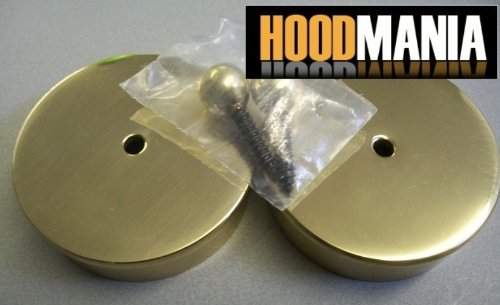 1 Pair Brass hand rail end caps. - Image 3