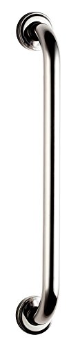 Bisk Pro 04781 Straight Rail Hand Grip 400mm, 25mm, Chrome on non-rust stainless steel by Bisk