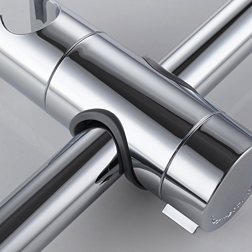 KES Replacement Hand Shower Bracket for Slide Bar Adjustable 18-25MM O.D., Chrome Plated, PB4 - Image 5