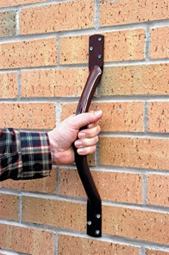 NRS Healthcare Flat End Steel Grab Rail White 710 mm