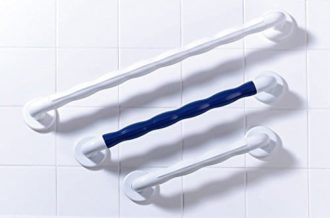 NRS Healthcare Natural Grip Grab Rail - 60 cm (24 inches) Length, White