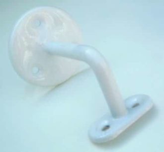 Pack of 10 hand rail brackets - Finished in White