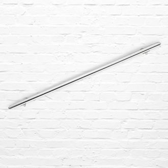 Relaxdays Stainless Steel Stair Handrail for Wall Mounting Home Safety 150 cm Hand Rail with Wall Holder