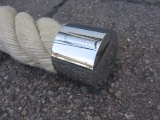 Rope End Cap for 40Ã'Â mm Hand Rail Rope Chrome-plated by Seilendkappe verchromt 40mm