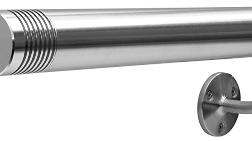 Stainless Steel Balustrade Bannister Stair Hand Rail - Multi-Groove Ends - Select your length - Image 5