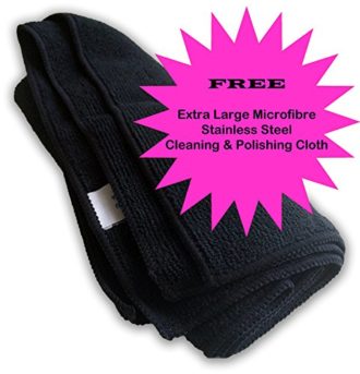 Stainless Brushed Steel Stair Bannister Handrail Plain Ends - Select your length