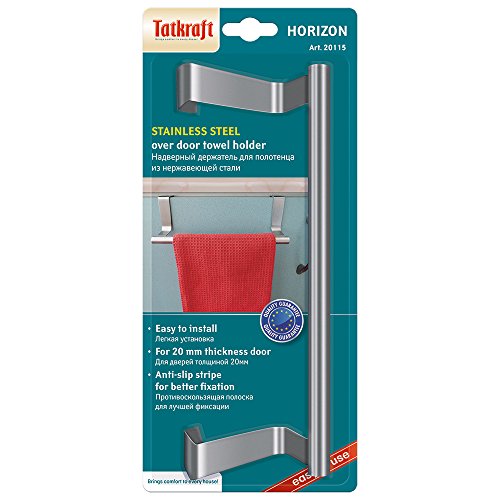 Tatkraft Horizon Over the Cabinet Door Stainless Steel Tea Towel Holder - Image 6